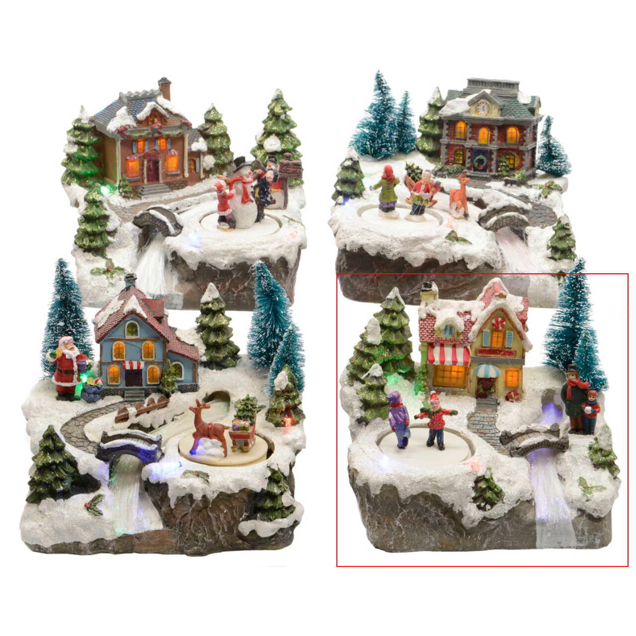 Decoratiune luminoasa People, Lumineo, 16x19x15 cm, polirasina, multicolor - imagine 3